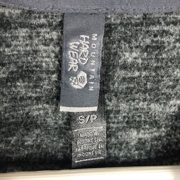 Mountain Hardwear charcoal Heather fleece 1/4 zip pullover sweatshirt small EUC - Picture 2 of 5